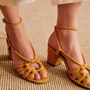Sezane Gloria Sandals Yellow Marigold